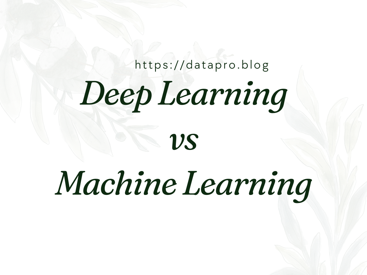 deep learning vs machine learning